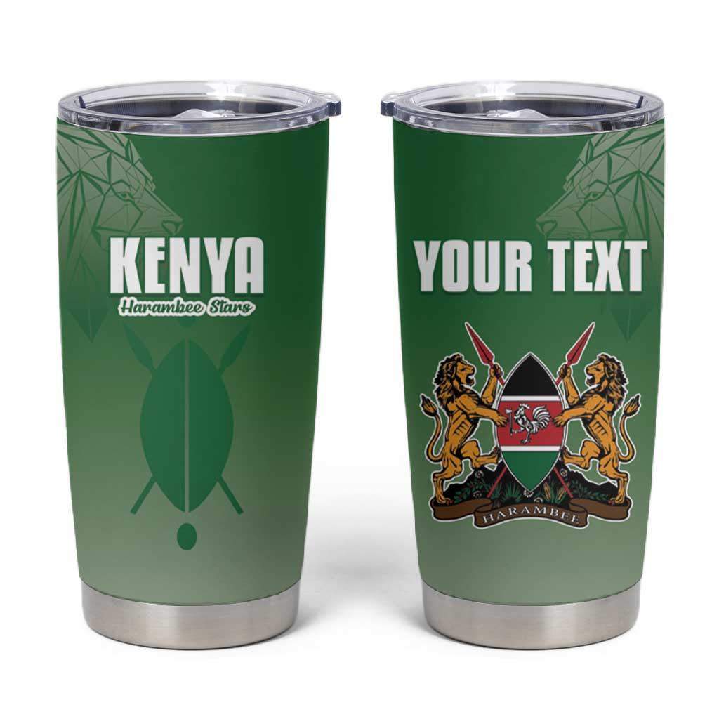 Custom Kenya Football Tumbler Cup Go Harambee Stars LT15