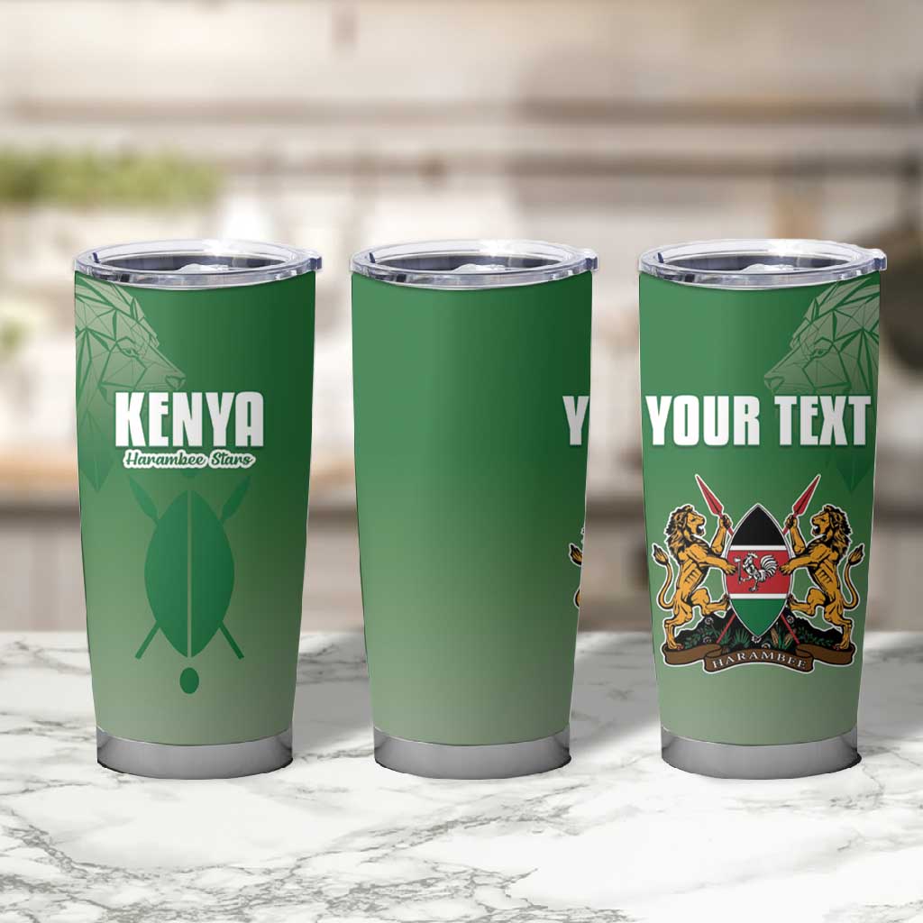 Custom Kenya Football Tumbler Cup Go Harambee Stars LT15