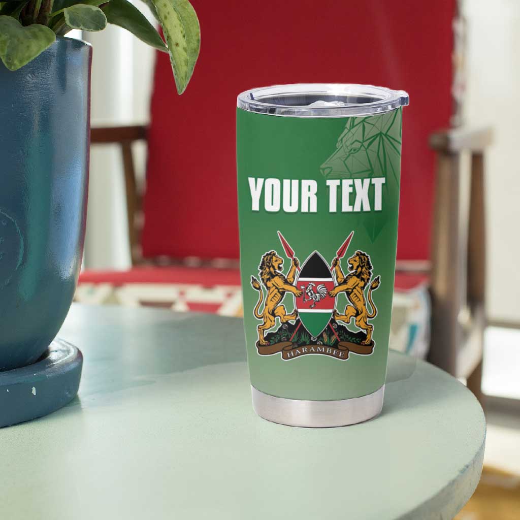 Custom Kenya Football Tumbler Cup Go Harambee Stars LT15
