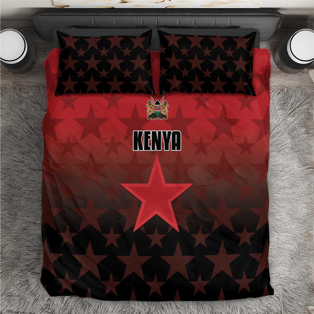 Kenya Football Bedding Set Harambee Harambee Stars - Red Jersey LT15