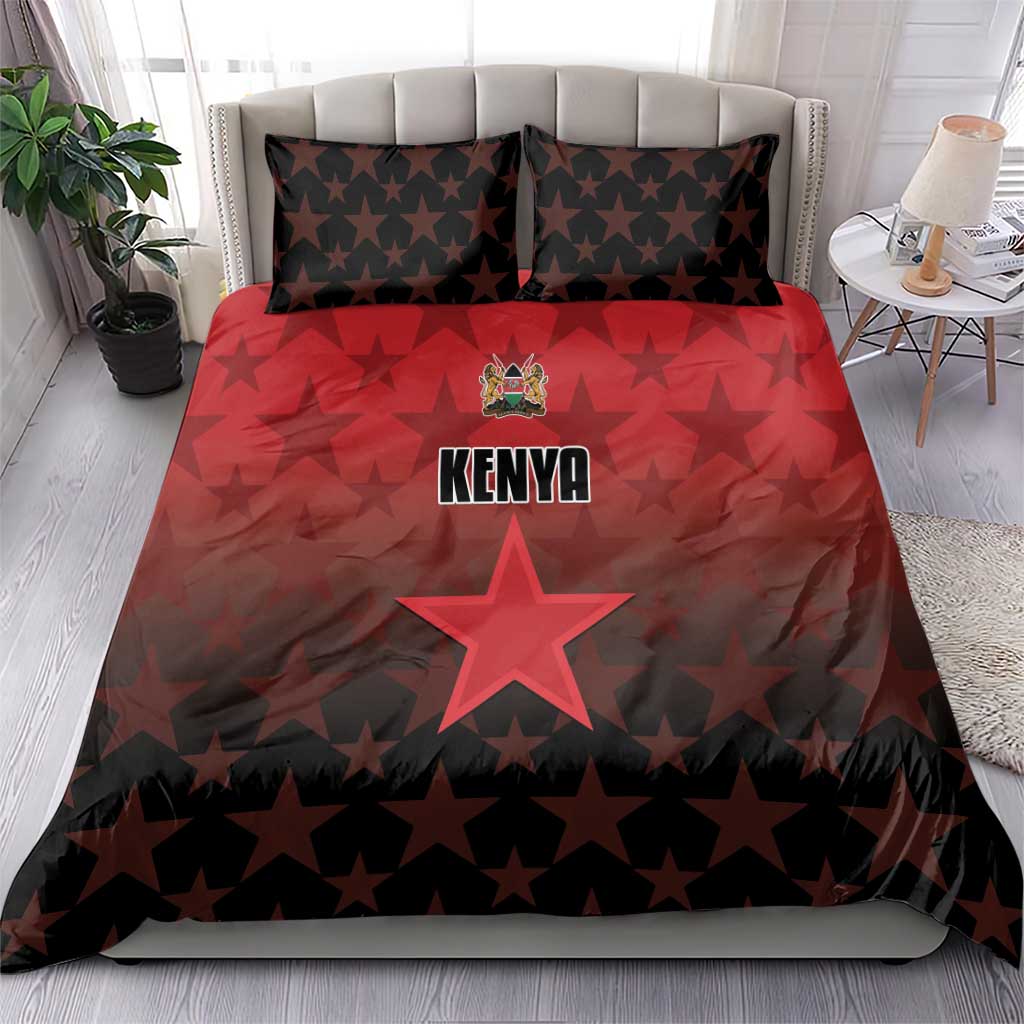 Kenya Football Bedding Set Harambee Harambee Stars - Red Jersey LT15