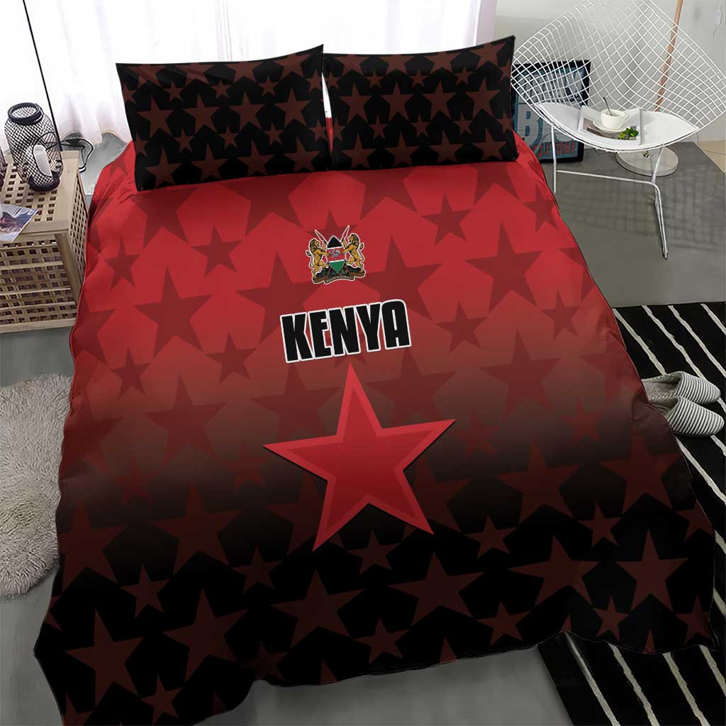 Kenya Football Bedding Set Harambee Harambee Stars - Red Jersey LT15