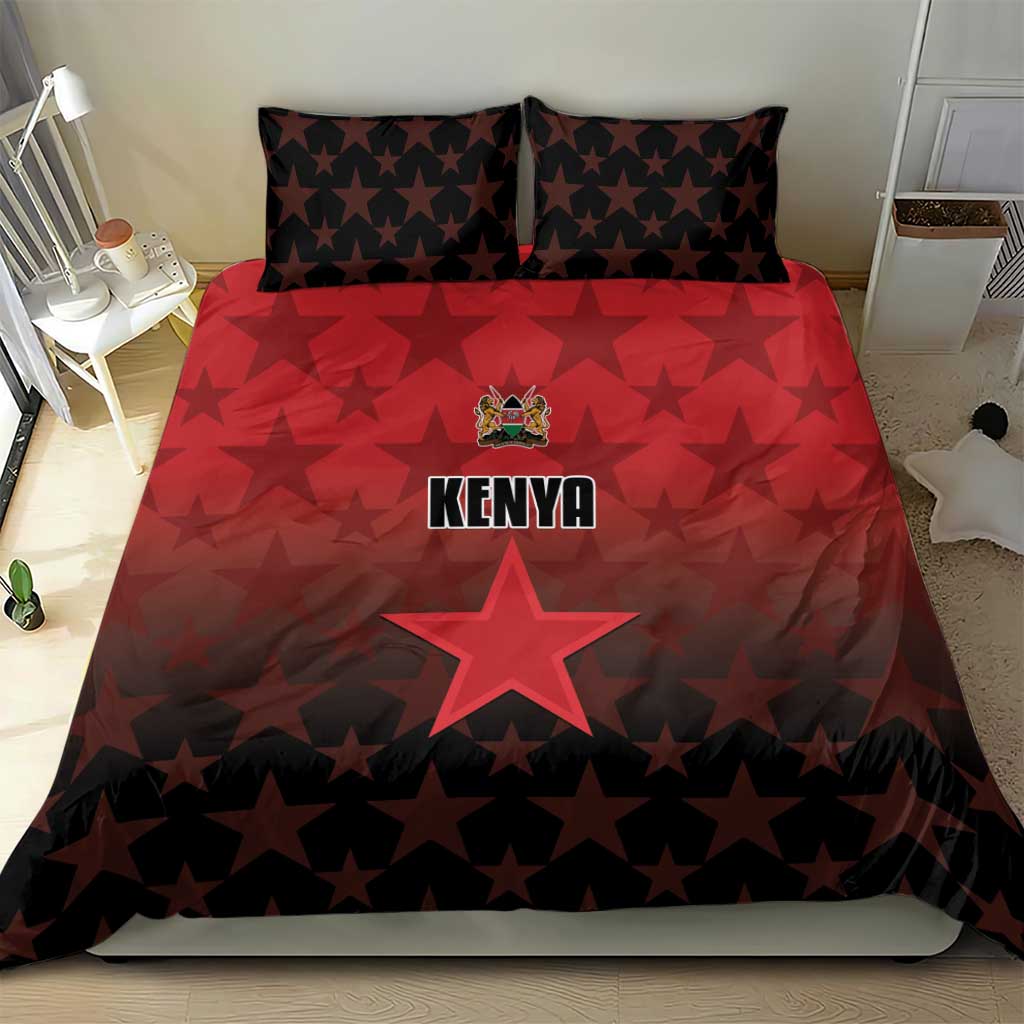 Kenya Football Bedding Set Harambee Harambee Stars - Red Jersey LT15