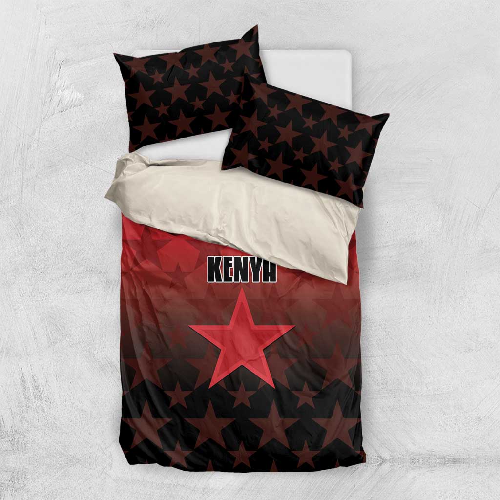 Kenya Football Bedding Set Harambee Harambee Stars - Red Jersey LT15