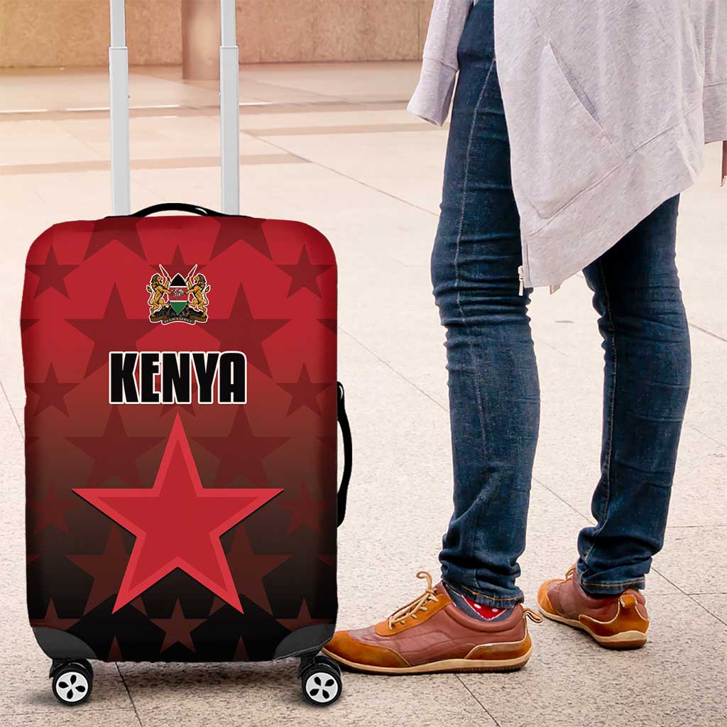 Kenya Football Luggage Cover Go Harambee Stars - Red Jersey LT15