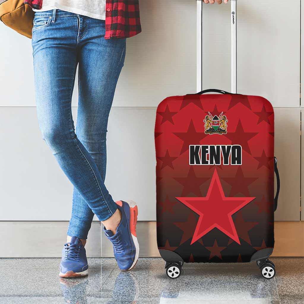 Kenya Football Luggage Cover Go Harambee Stars - Red Jersey LT15
