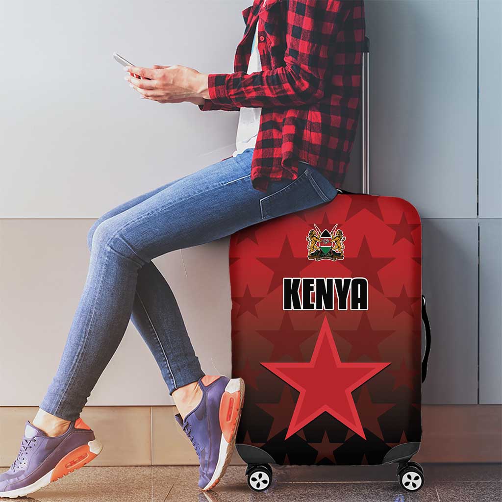 Kenya Football Luggage Cover Go Harambee Stars - Red Jersey LT15