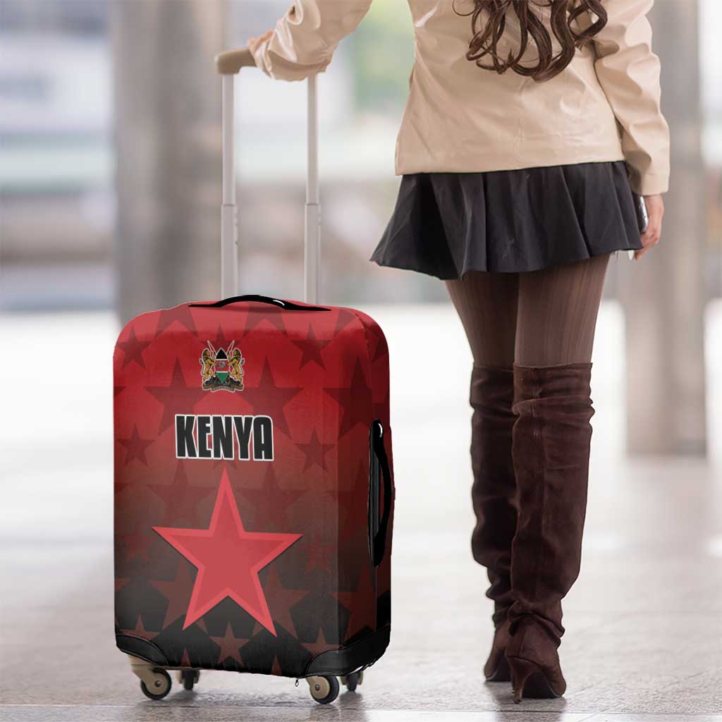 Kenya Football Luggage Cover Go Harambee Stars - Red Jersey LT15