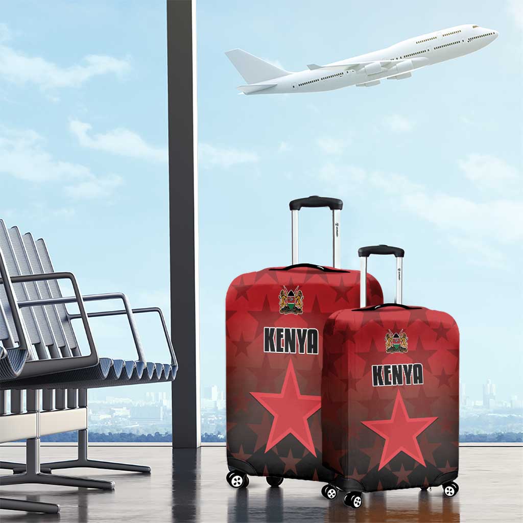 Kenya Football Luggage Cover Go Harambee Stars - Red Jersey LT15