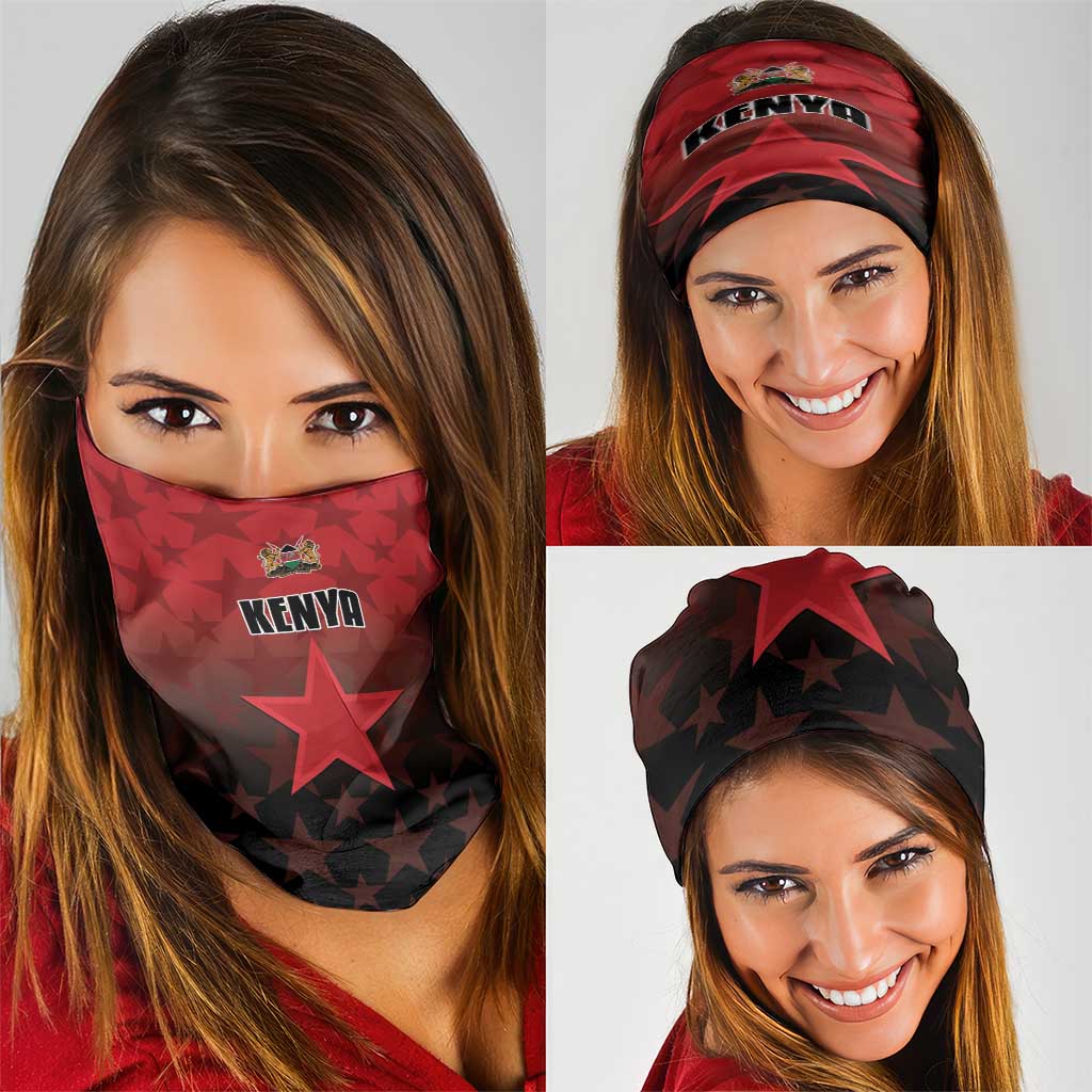 Kenya Football Neck Gaiter Go Harambee Stars - Red Jersey LT15