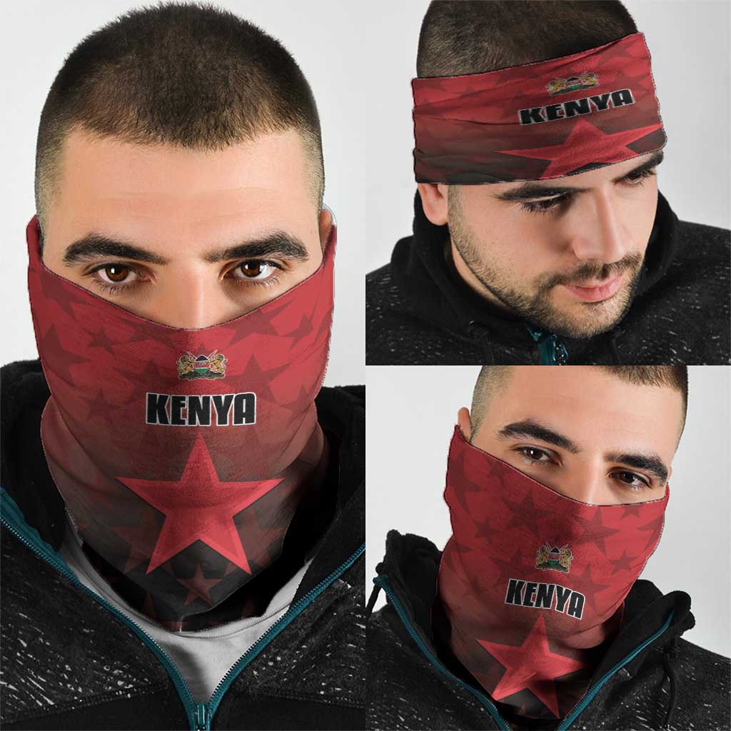 Kenya Football Neck Gaiter Go Harambee Stars - Red Jersey LT15