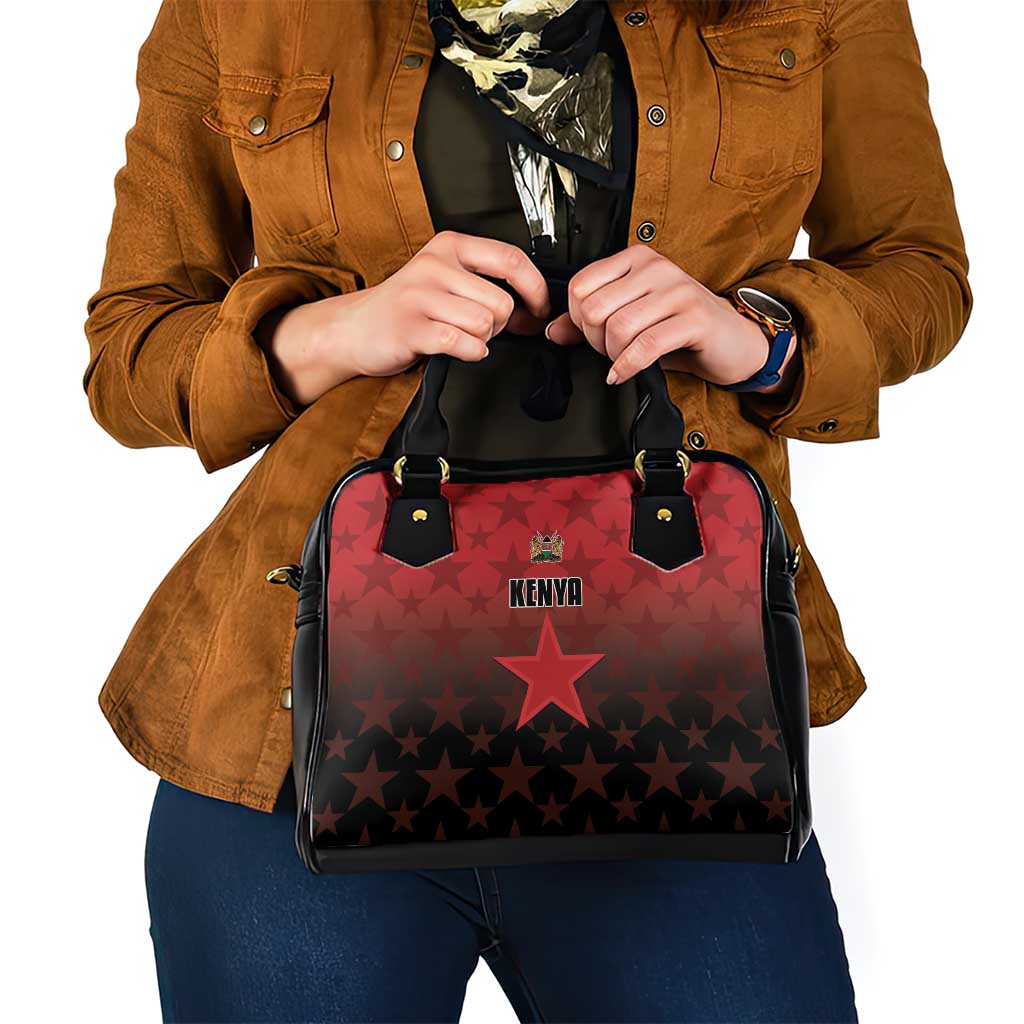 Kenya Football Shoulder Handbag Go Harambee Stars - Red Jersey LT15