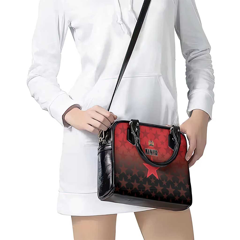 Kenya Football Shoulder Handbag Go Harambee Stars - Red Jersey LT15