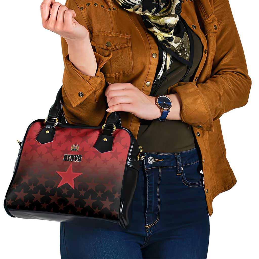 Kenya Football Shoulder Handbag Go Harambee Stars - Red Jersey LT15