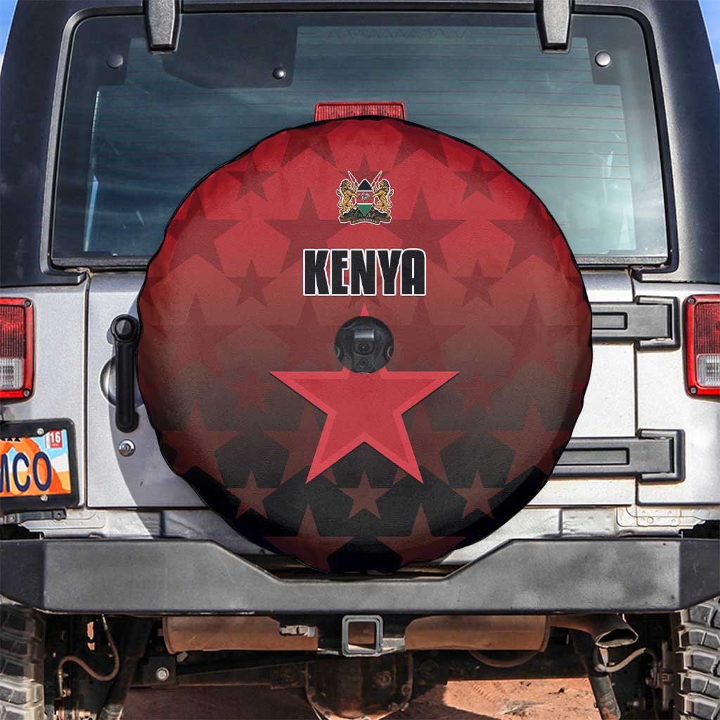 Kenya Football Spare Tire Cover Go Harambee Stars - Red Jersey LT15