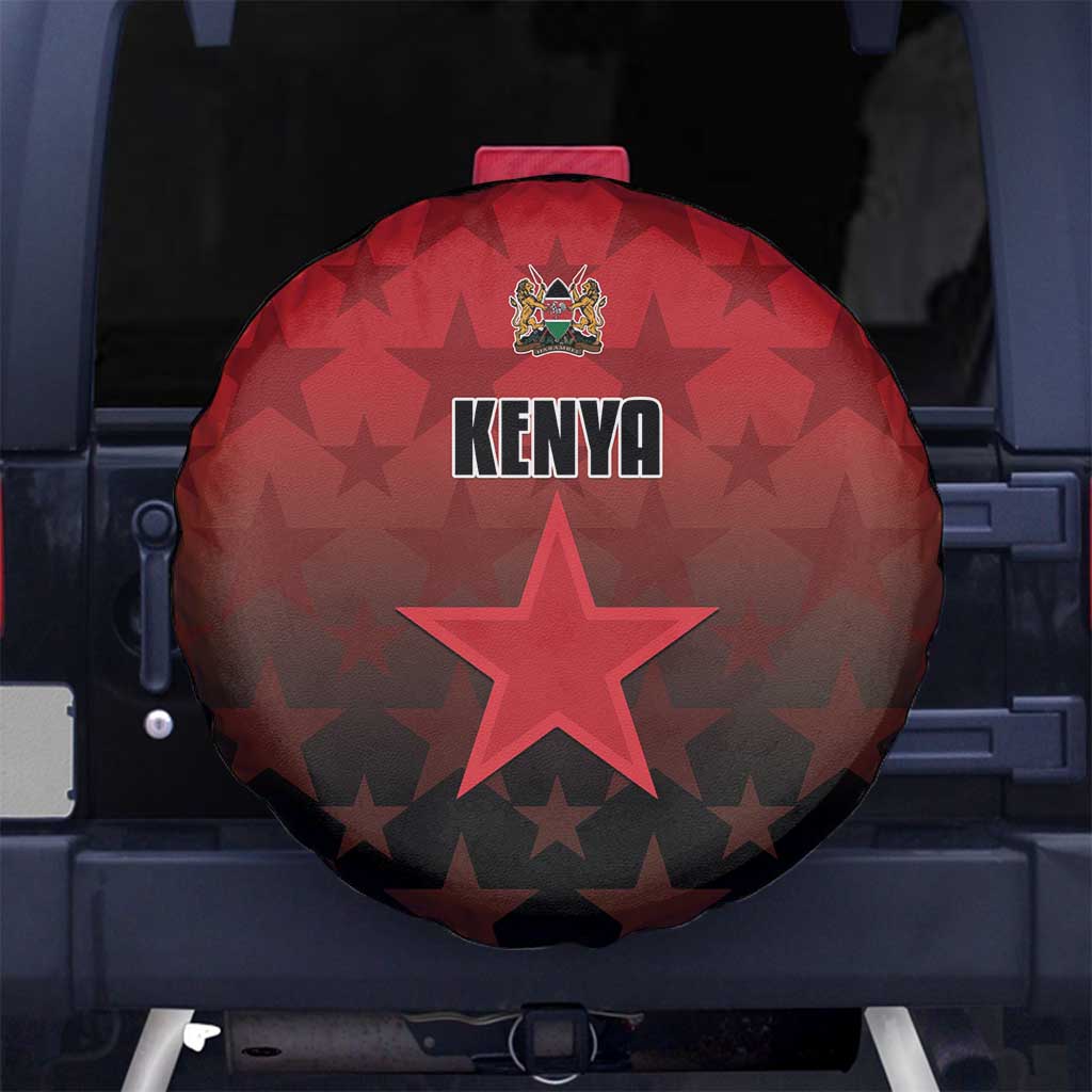 Kenya Football Spare Tire Cover Go Harambee Stars - Red Jersey LT15
