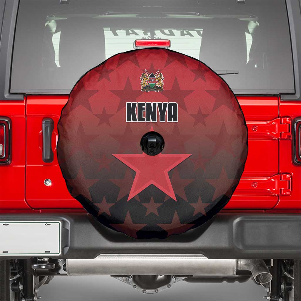 Kenya Football Spare Tire Cover Go Harambee Stars - Red Jersey LT15