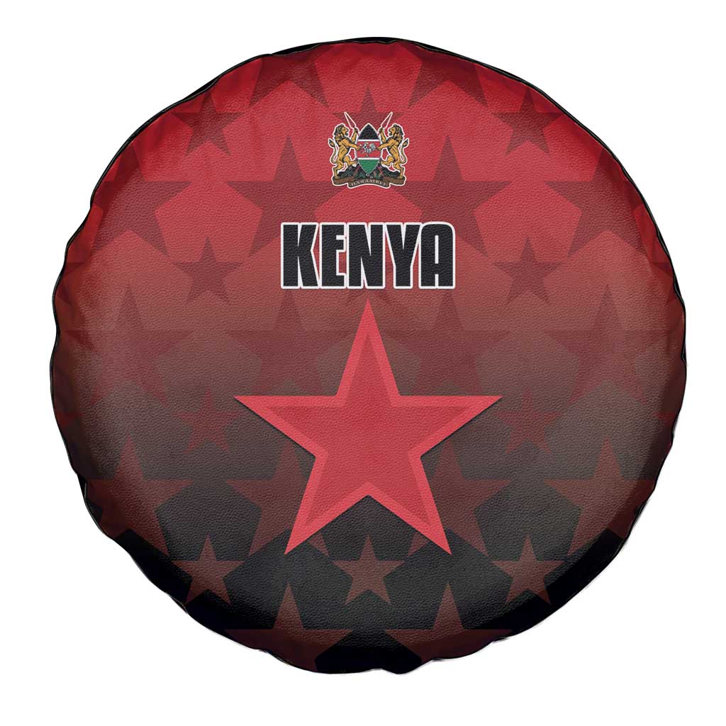 Kenya Football Spare Tire Cover Go Harambee Stars - Red Jersey LT15