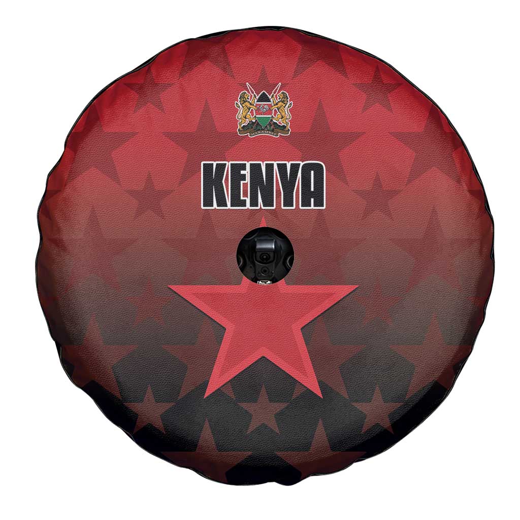 Kenya Football Spare Tire Cover Go Harambee Stars - Red Jersey LT15