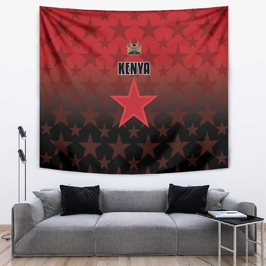 Kenya Football Tapestry Harambee Harambee Stars - Red Jersey LT15