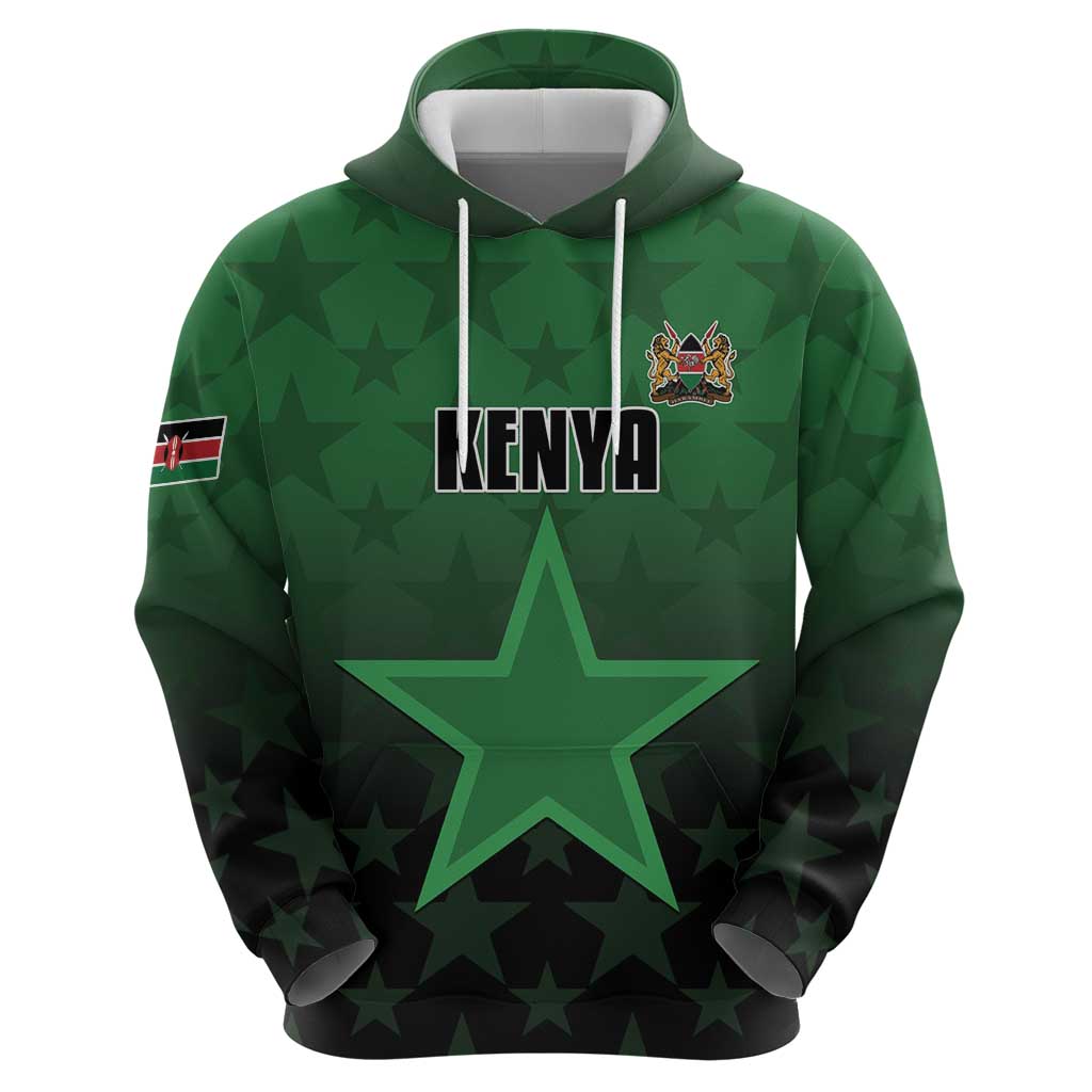 Custom Kenya Football Hoodie Go Harambee Stars - Green Jersey LT15