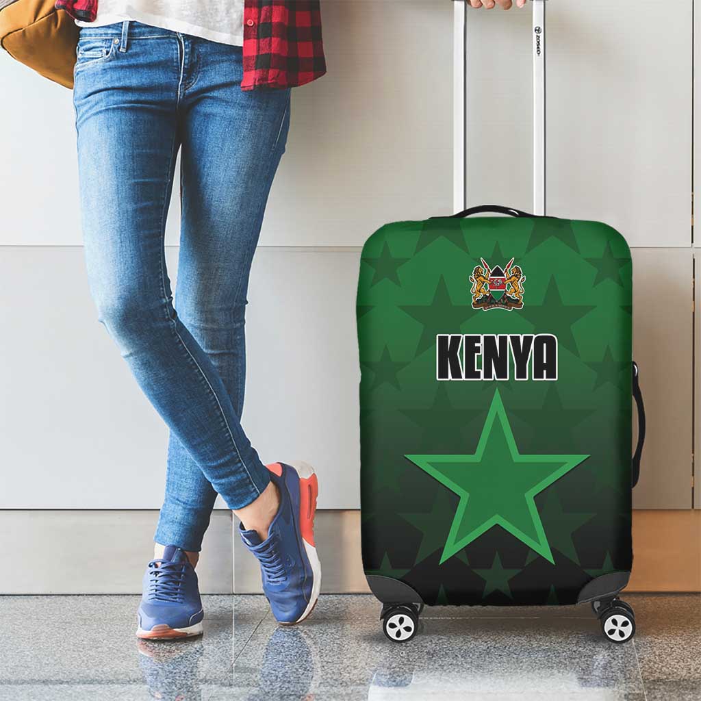 Kenya Football Luggage Cover Go Harambee Stars - Green Jersey LT15
