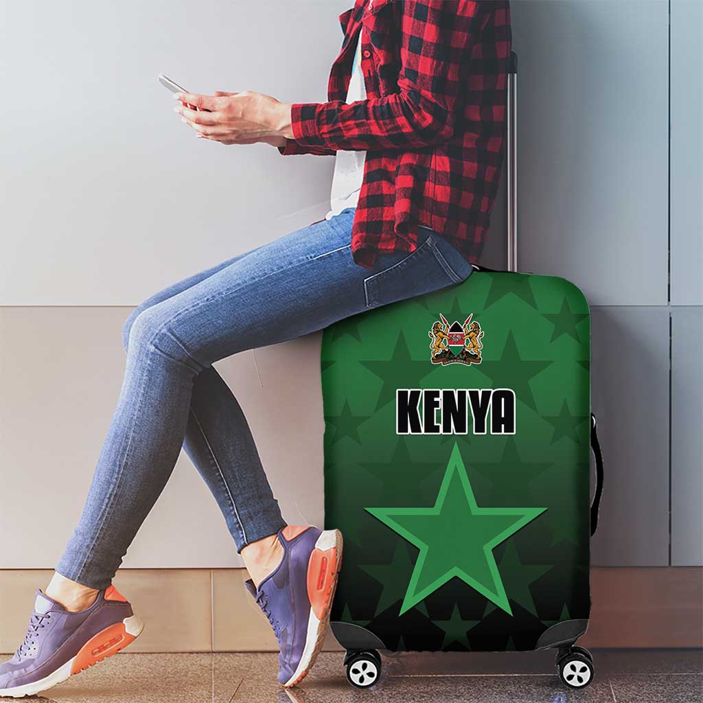 Kenya Football Luggage Cover Go Harambee Stars - Green Jersey LT15