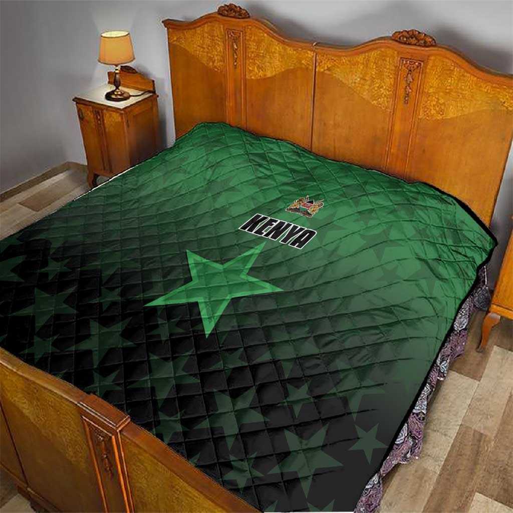 Kenya Football Quilt Harambee Harambee Stars - Green Jersey LT15