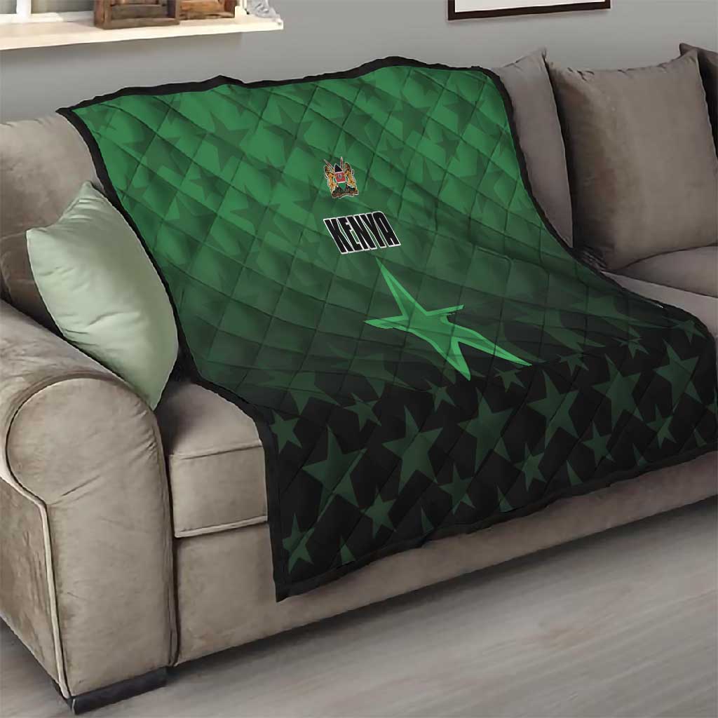 Kenya Football Quilt Harambee Harambee Stars - Green Jersey LT15