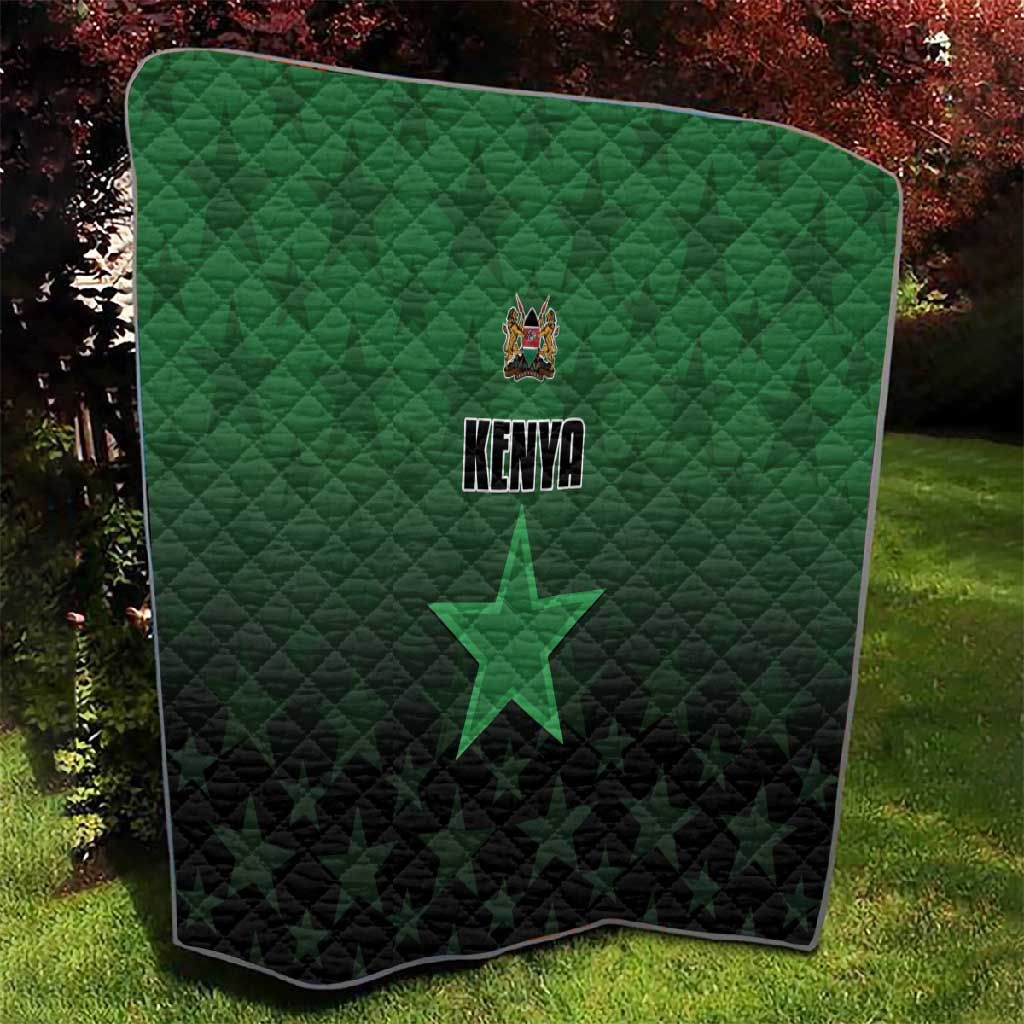 Kenya Football Quilt Harambee Harambee Stars - Green Jersey LT15