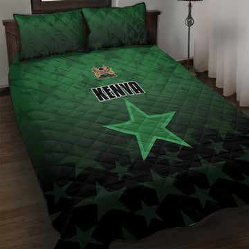 Kenya Football Quilt Bed Set Harambee Harambee Stars - Green Jersey LT15