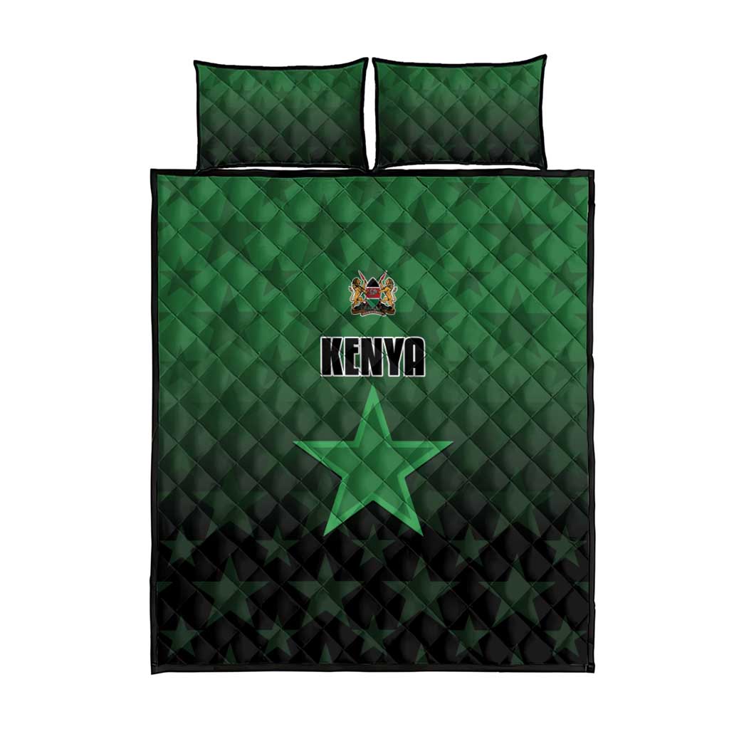 Kenya Football Quilt Bed Set Harambee Harambee Stars - Green Jersey LT15