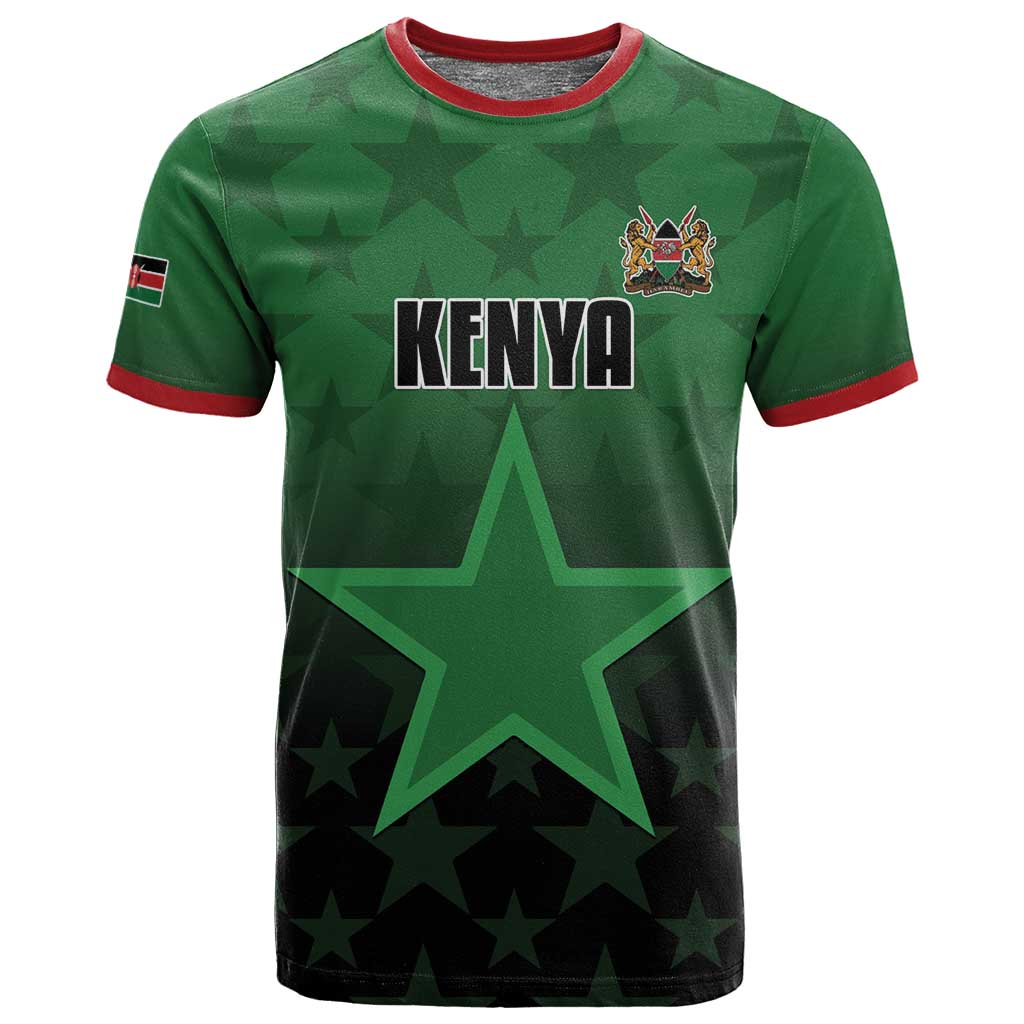 Custom Kenya Football T shirt Harambee Harambee Stars - Green Jersey LT15