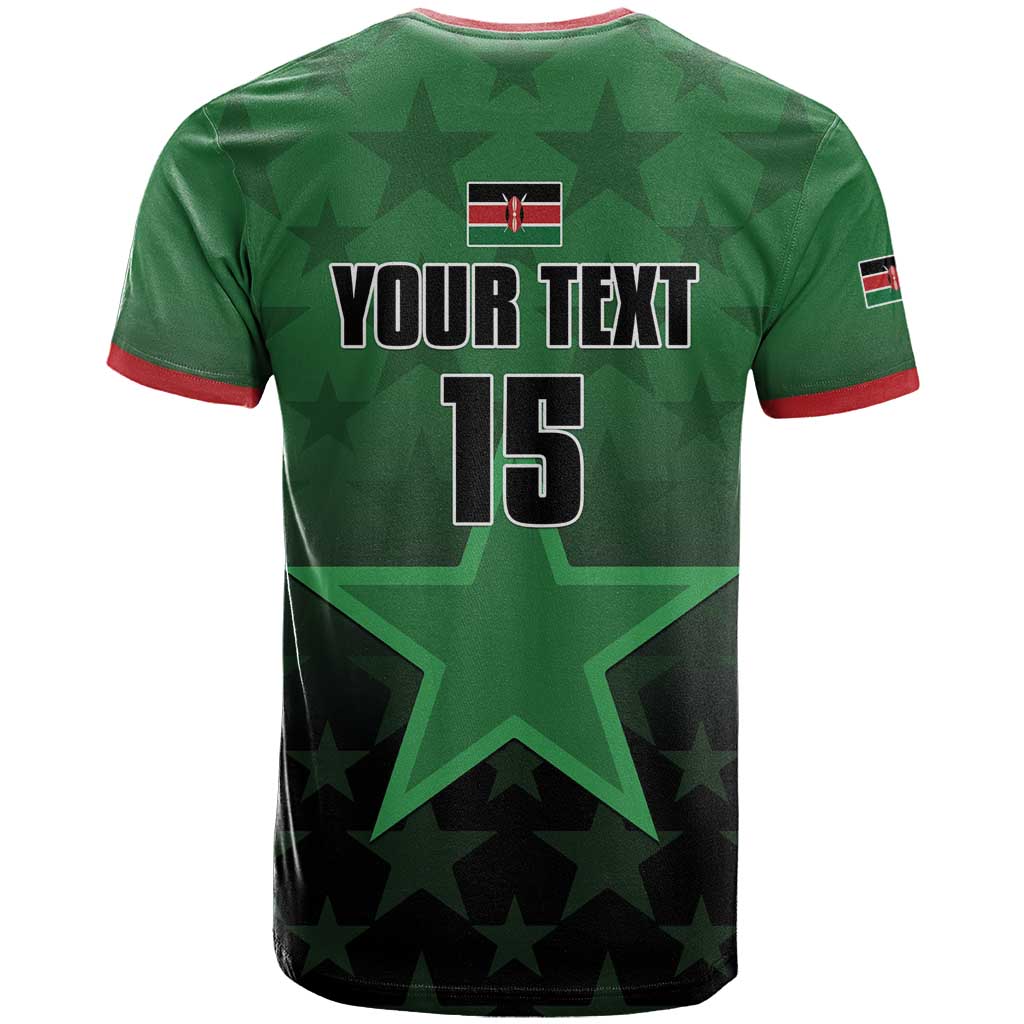 Custom Kenya Football T shirt Harambee Harambee Stars - Green Jersey LT15