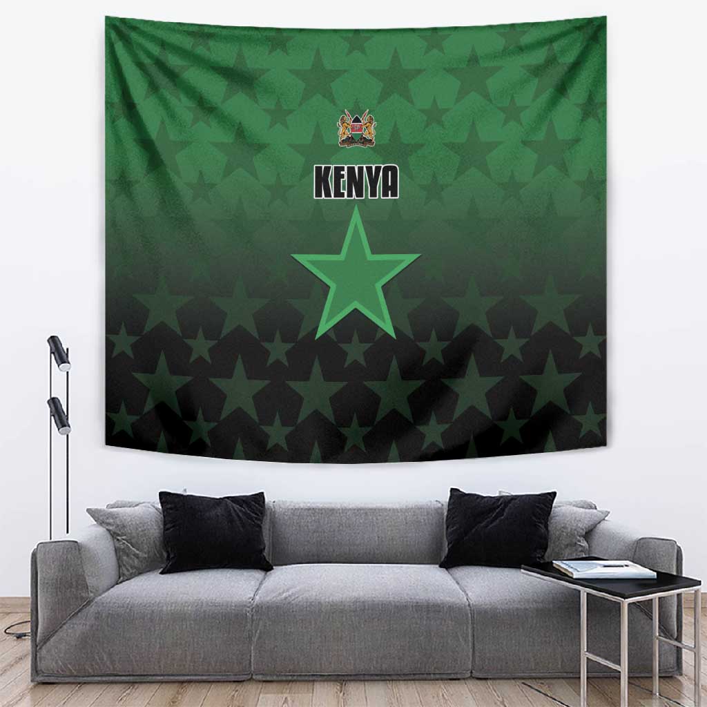 Kenya Football Tapestry Harambee Harambee Stars - Green Jersey LT15