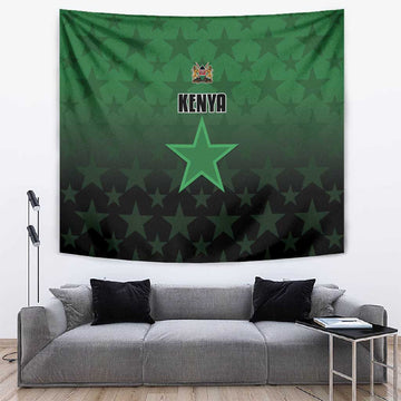 Kenya Football Tapestry Harambee Harambee Stars - Green Jersey LT15