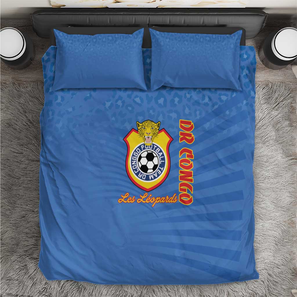DR Congo Football Bedding Set Allez Les Léopards LT15