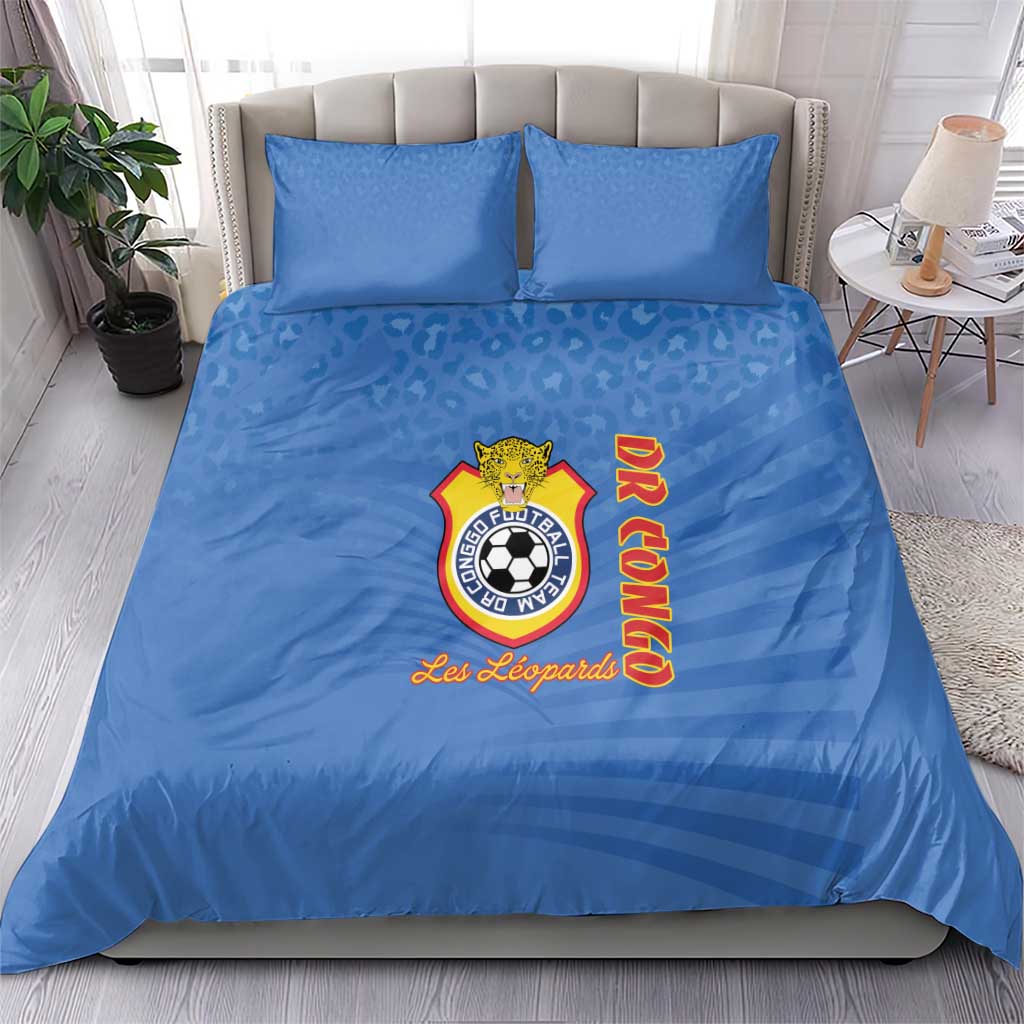 DR Congo Football Bedding Set Allez Les Léopards LT15
