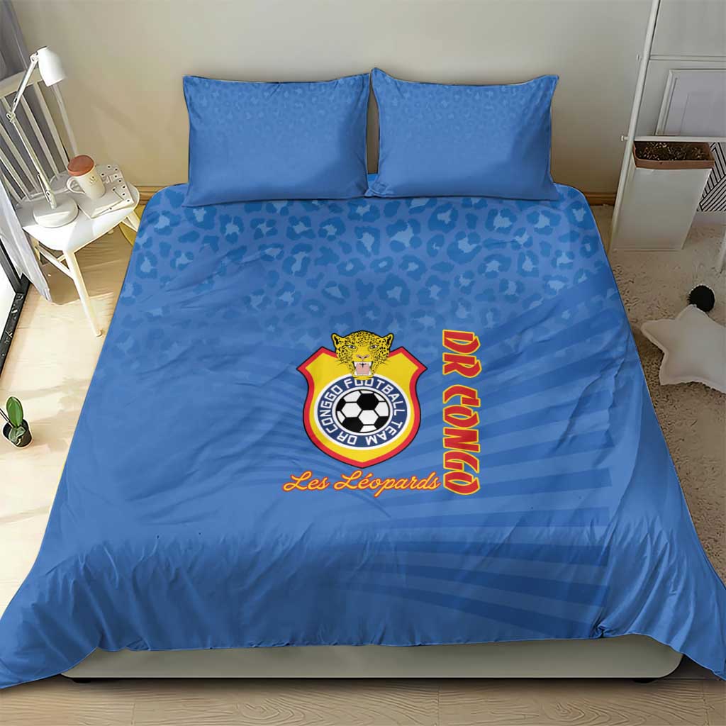 DR Congo Football Bedding Set Allez Les Léopards LT15