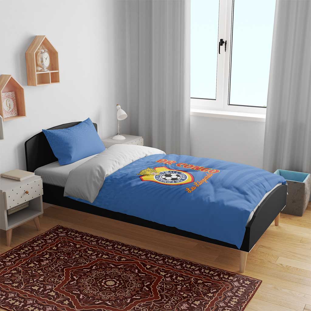 DR Congo Football Bedding Set Allez Les Léopards LT15
