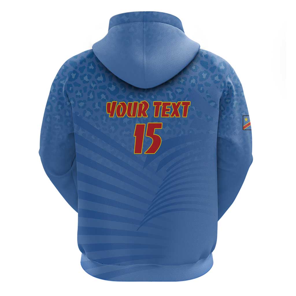 Custom DR Congo Football Hoodie Come On Les Léopards LT15