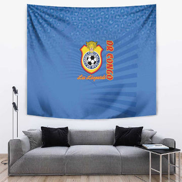 DR Congo Football Tapestry Allez Les Léopards LT15