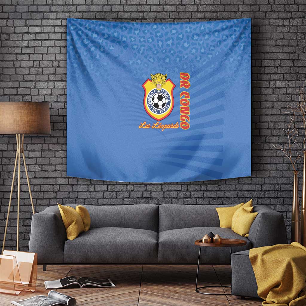 DR Congo Football Tapestry Allez Les Léopards LT15
