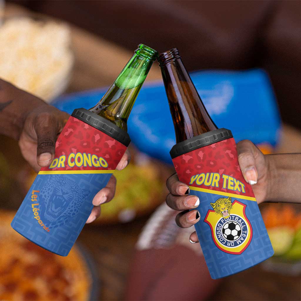 Custom DR Congo Football 4 in 1 Can Cooler Tumbler Go Champions LT15