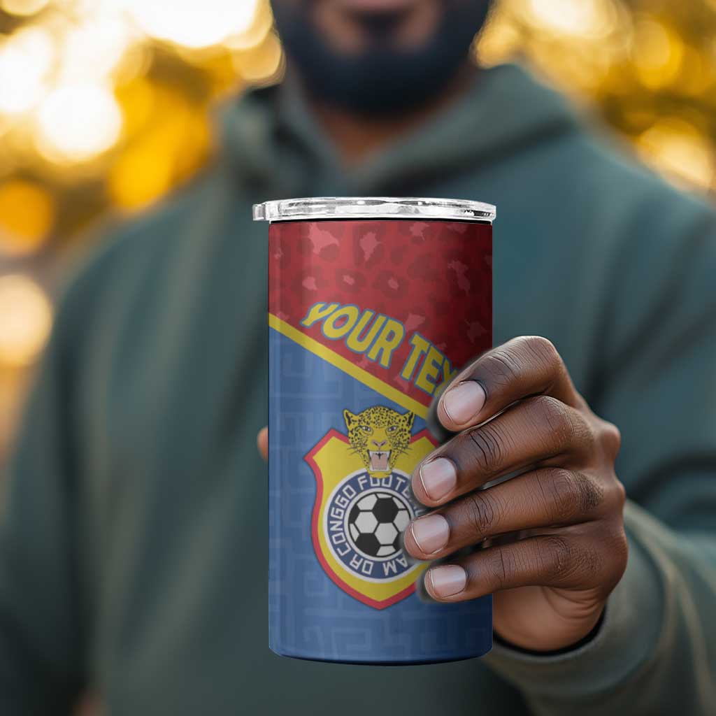 Custom DR Congo Football 4 in 1 Can Cooler Tumbler Go Champions LT15