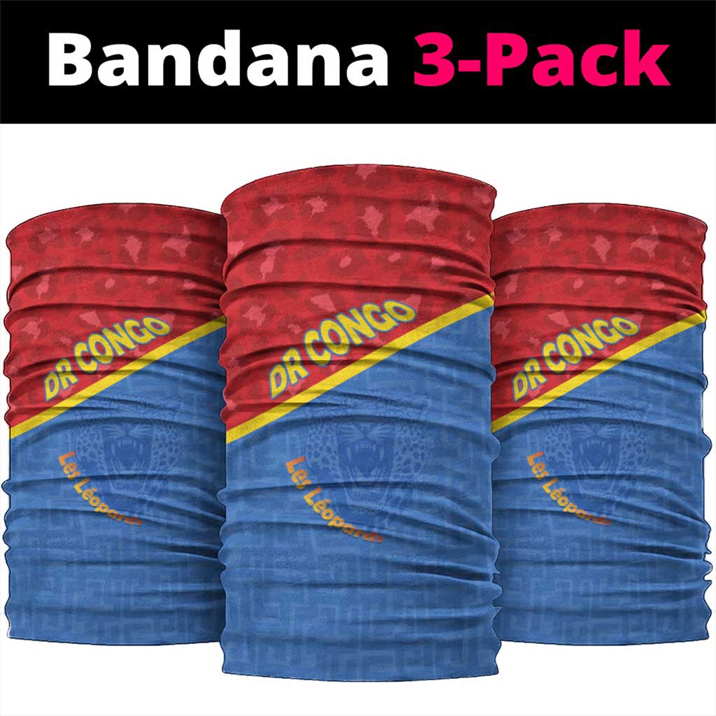 DR Congo Football Neck Gaiter Allez Les Léopards LT15