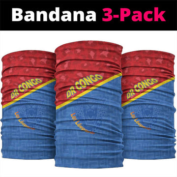 DR Congo Football Neck Gaiter Allez Les Léopards LT15