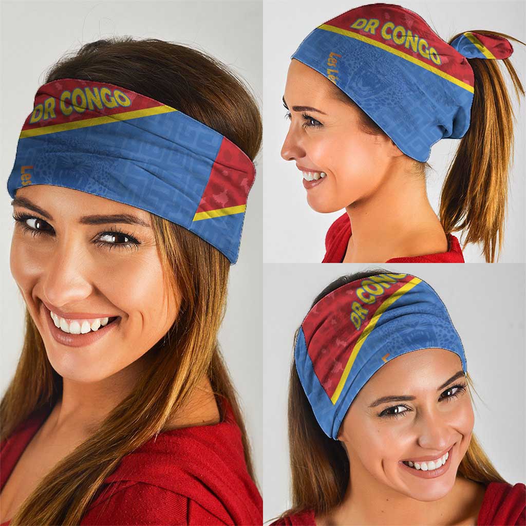 DR Congo Football Neck Gaiter Allez Les Léopards LT15