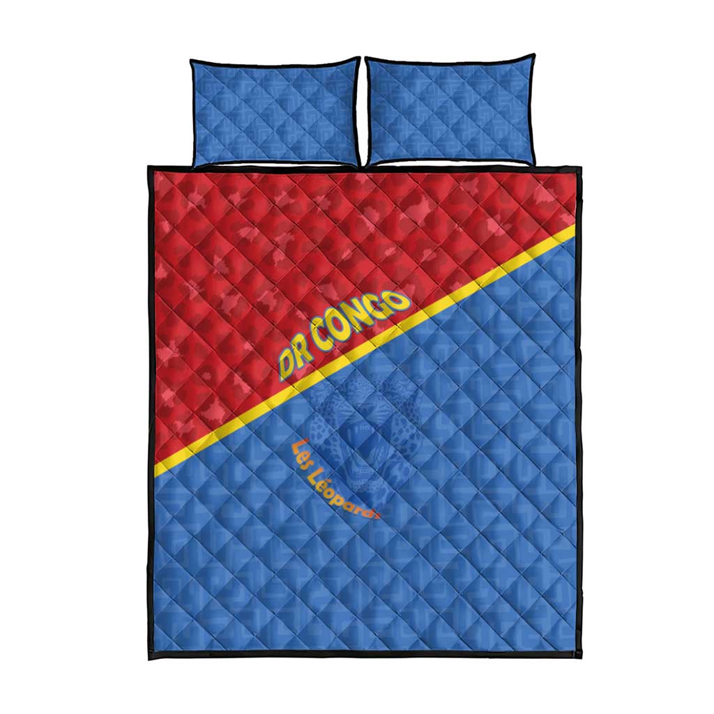 DR Congo Football Quilt Bed Set Go Champions LT15