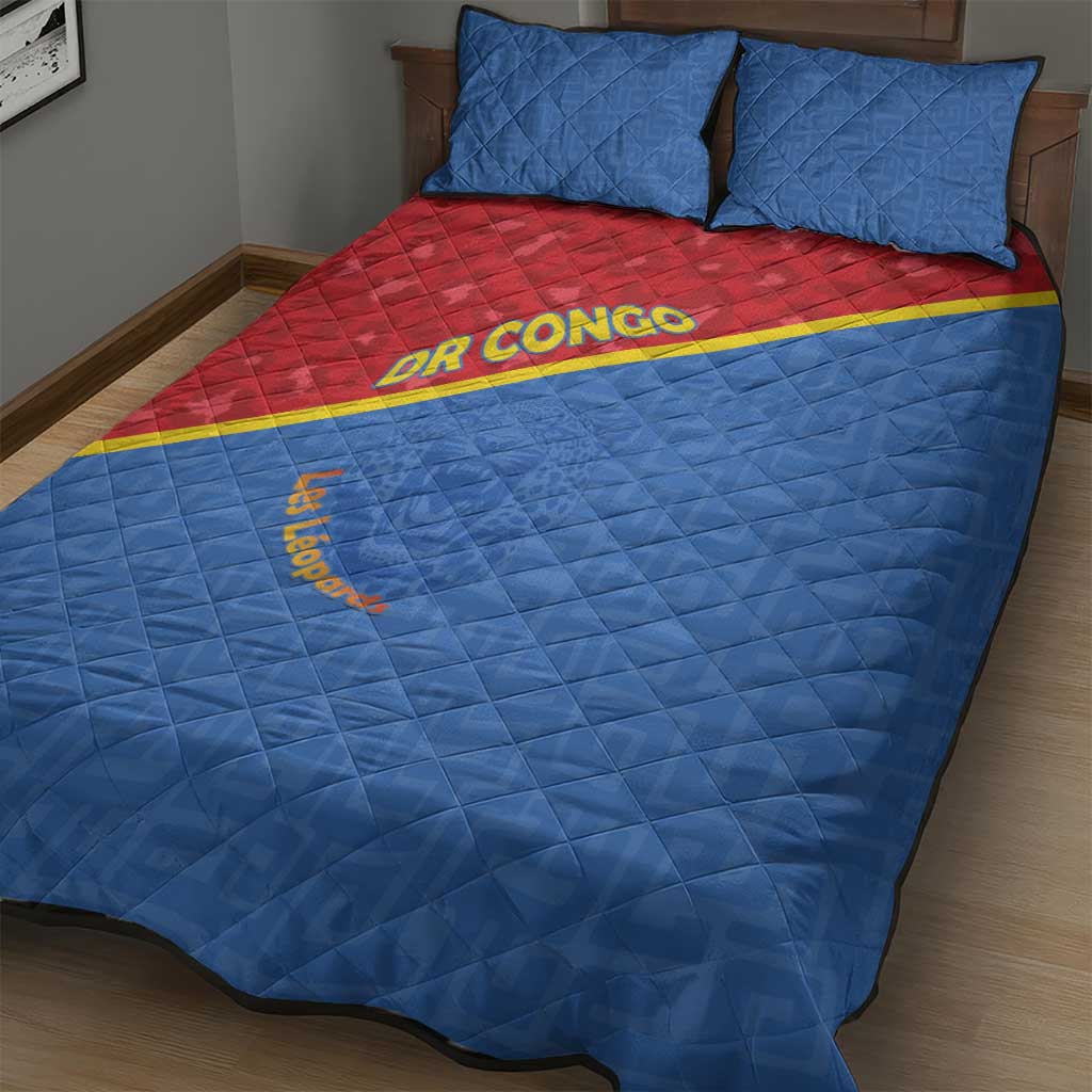 DR Congo Football Quilt Bed Set Go Champions LT15